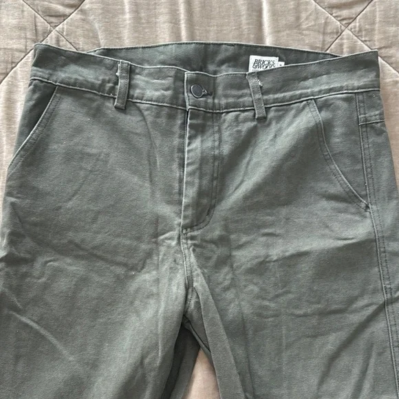 Bricks & Wood Green Chinos Cotton Blend - Picture 2 of 6